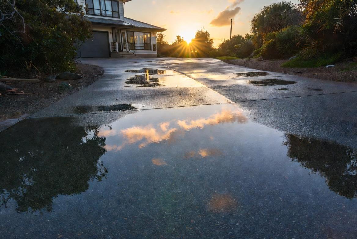 High-gloss sealed driveway finish in Bayside Melbourne